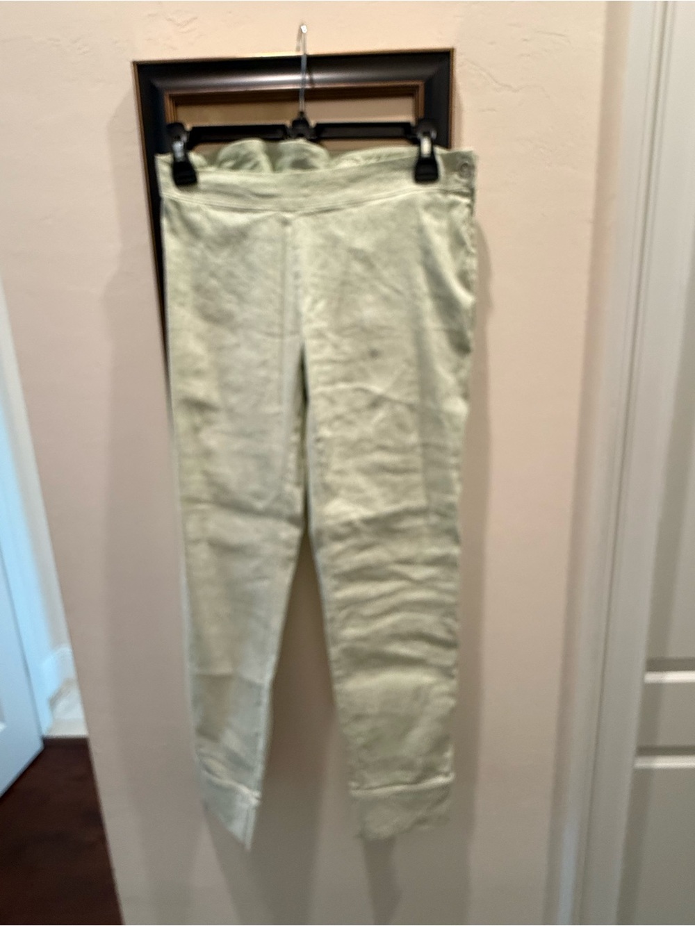Mint Green 120% Lino Linen Pants